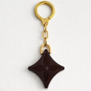 Louis Vuitton Brown Fleur Flower Bag Charm / Key Chain